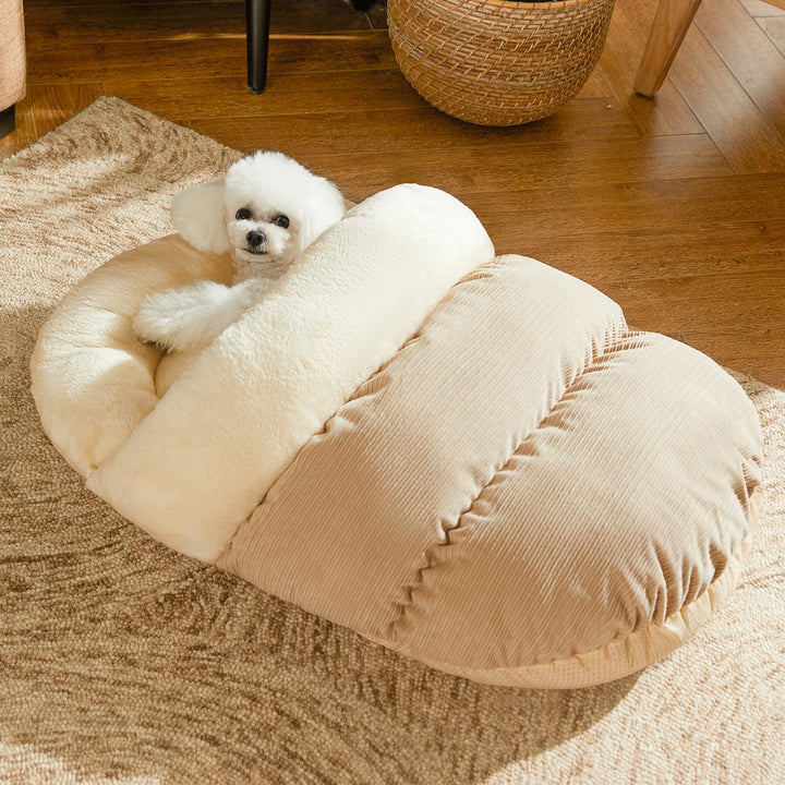 Cute Plush Slipper Pet Cave Bed Anti Slip