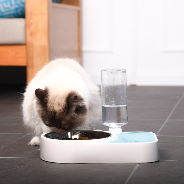 Pet Drinking Water Feeding Integrated Tableware